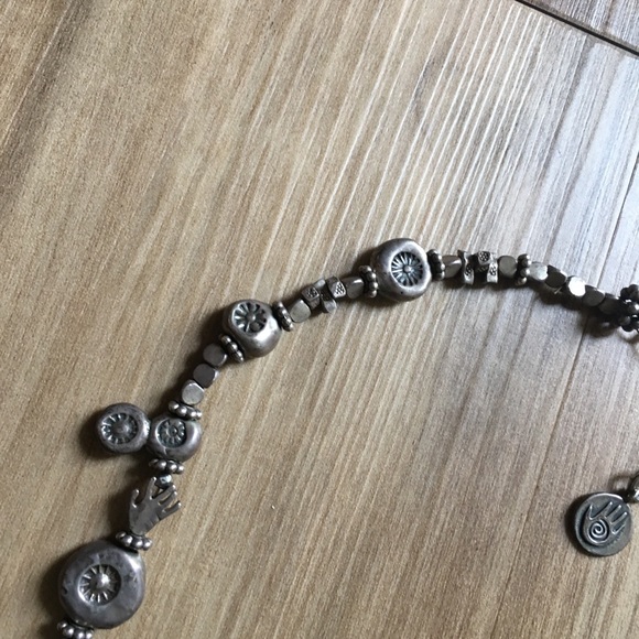 .925 Sterling Silver Shamanic Statement Necklace - Picture 5 of 8